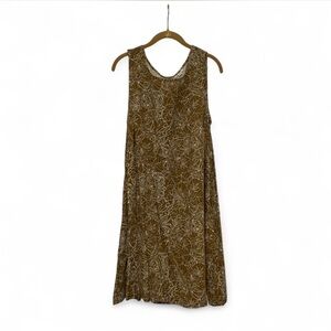 a.n.a Brown Patterned Midi Dress